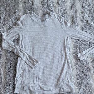 Light Gray Long Sleeve Top